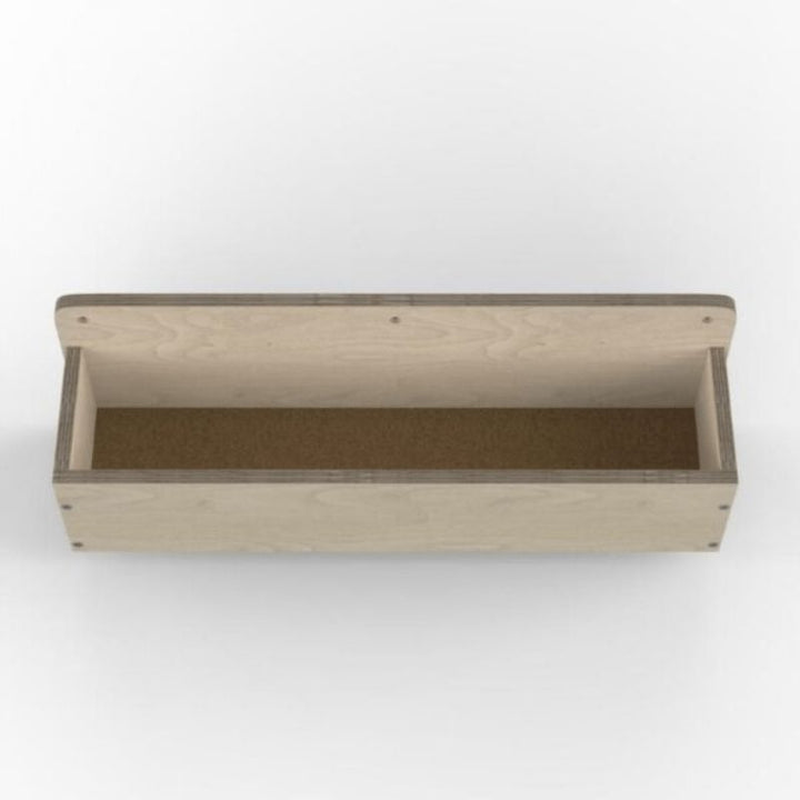 LiteZilla Wooden Storage Box filled with coloured LitePins, organized and ready for creative and therapeutic sensory play