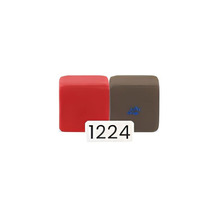 JollyHeap Extra 16 magnetic block expansion set colour swatch showing the red and dark brown combination option