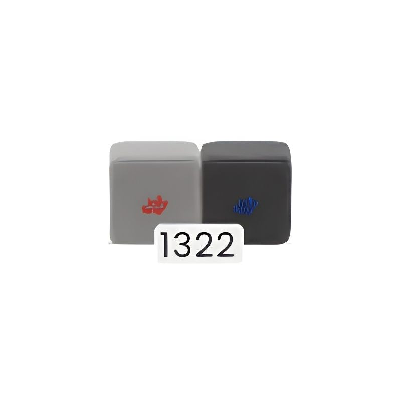 JollyHeap Mini magnetic block set colour combination in grey and blue, one of 36 toddler building block colour pairs
