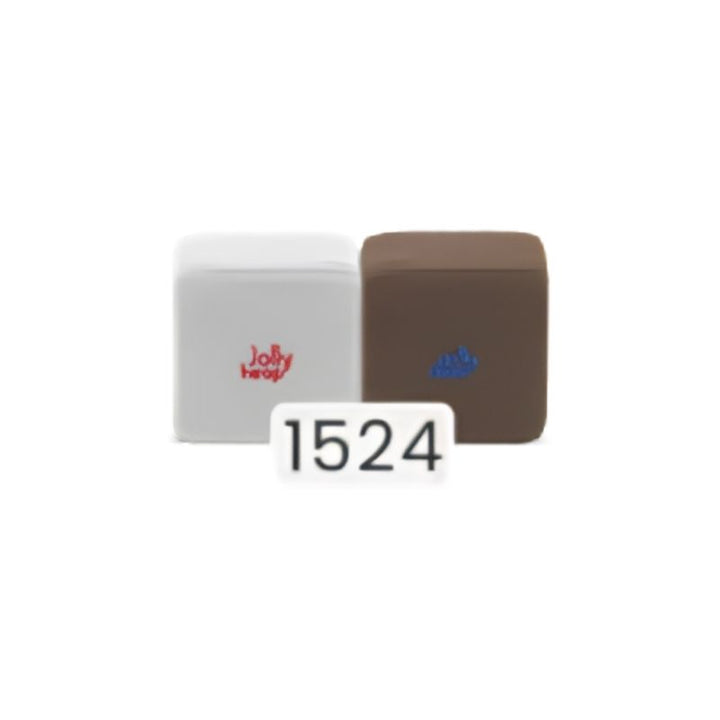 JollyHeap Pixi magnetic building blocks for toddlers shown in the white and brown colour combination, one of 36 available colour options