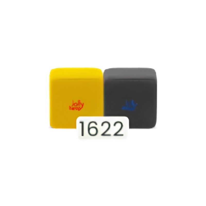 JollyHeap Pixi magnetic building blocks for toddlers shown in the yellow and charcoal colour combination, one of 36 available colour options