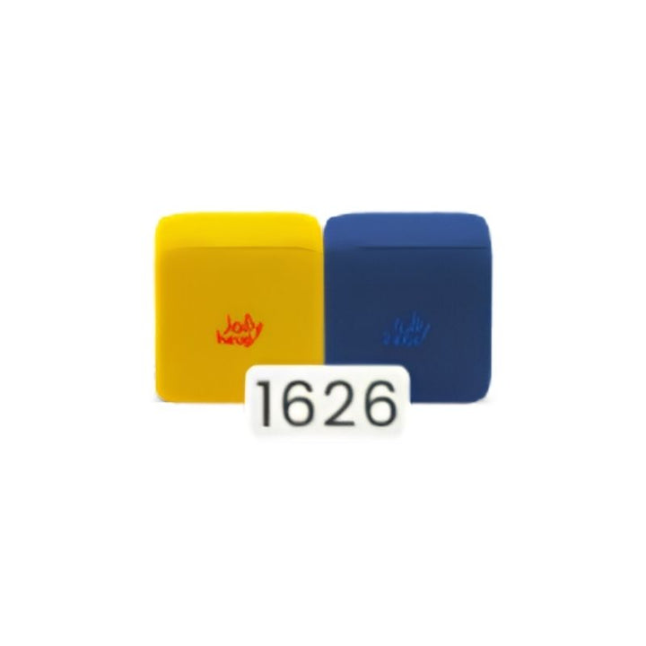 JollyHeap Pixi magnetic building blocks for toddlers shown in the yellow and blue colour combination, one of 36 available colour options