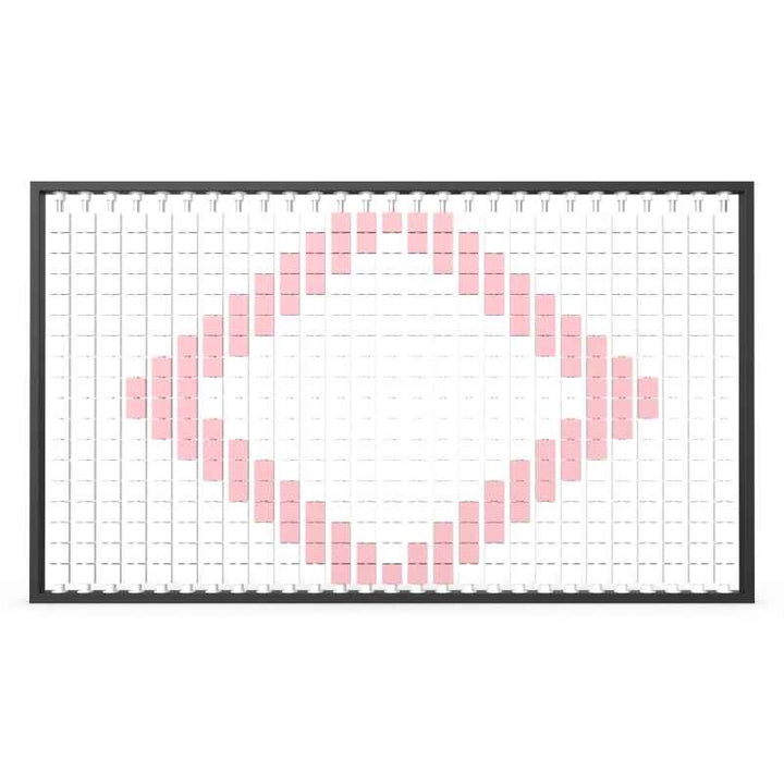 LiteZilla Mosaico Wall wall mounted rotating wall panel displaying a heart pattern in white and pink small squares - PLACEHOLDER, confirm size before uploading
