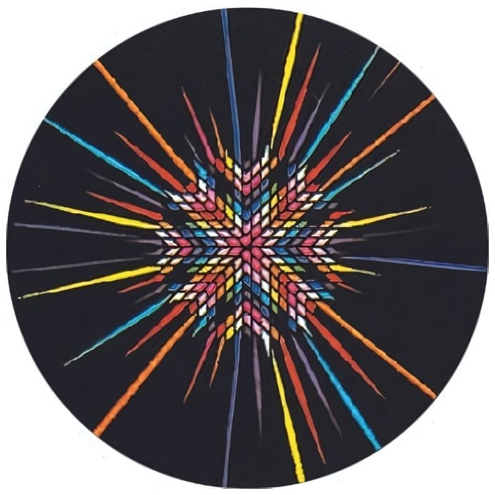 OPTIKinetics 50mm Cassette Effect Wheel No. 23 displaying its multi-colour kinetic pattern design for Solar 100 and Solar 250 LED projectors