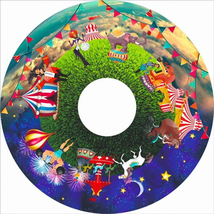 OPTIKinetics 6 inch Picture Effect Wheel At Circus showing the themed circus imagery for sensory room projection and storytelling in therapy and educational environments