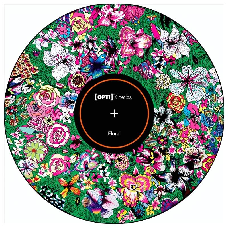 OPTIKinetics 6 inch Picture Effect Wheel Floral displaying floral nature imagery for calming therapeutic projection in sensory rooms, therapy spaces, and calm corners
