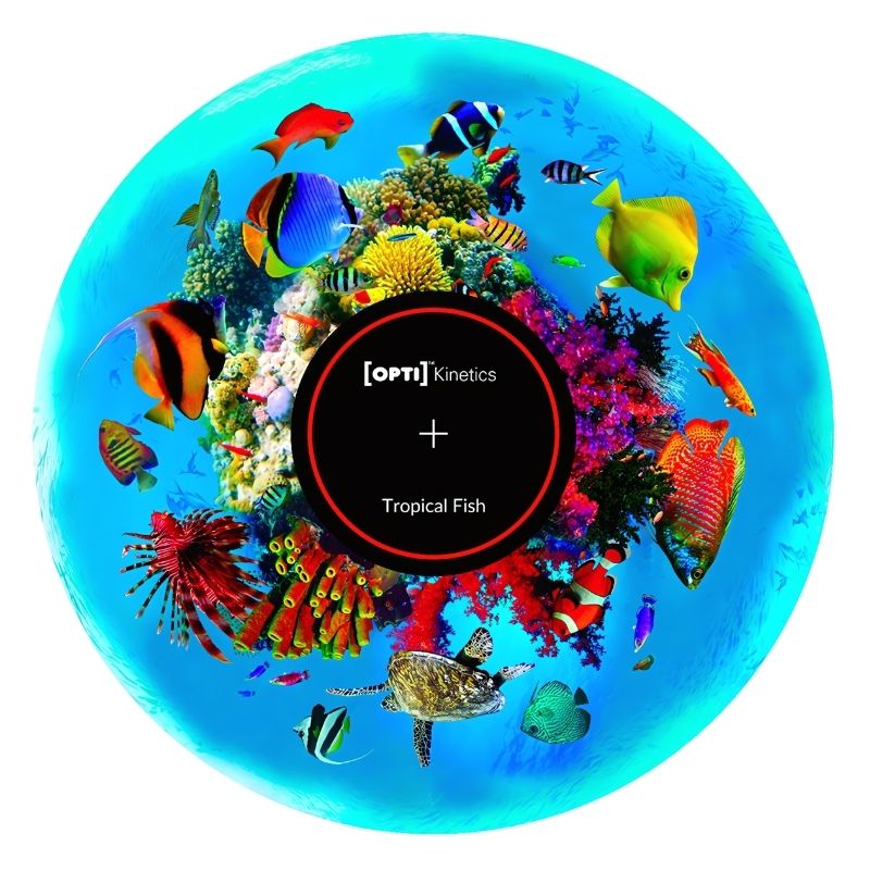 OPTIKinetics 6 inch Picture Effect Wheel Tropical Fish displaying tropical fish underwater imagery for calming visual stimulation and sensory projection in therapy rooms