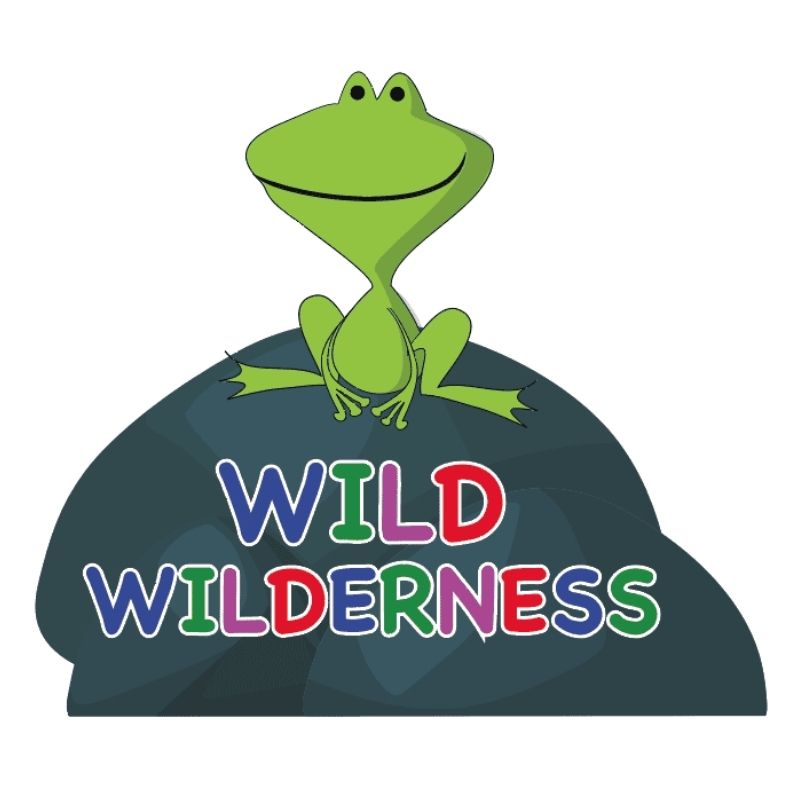 Sensory Paths Wild Wilderness Adventure full floor path title graphic showing the complete interactive hallway decal set for schools