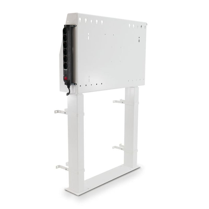 SMART Technologies electric height adjustable wall stand for SMART Board interactive displays, showing the full-profile front view of the motorised wall mount