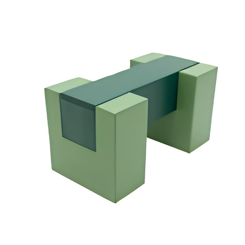 IGLU Balance Bridge foam balance beam in reseda and pine green, shown fully assembled