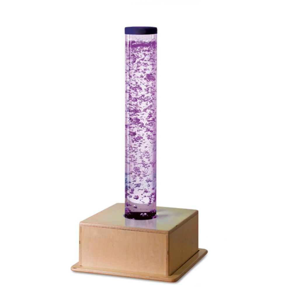Southpaw Portable Bubble Tube 36 inch shown in full view, a compact sensory bubble tube for therapy rooms, OT clinics, and classroom calm corners across North America