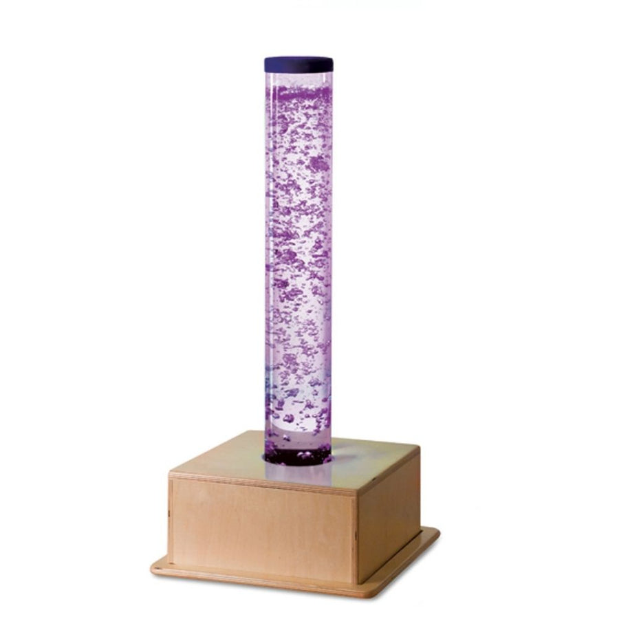 Southpaw Portable Bubble Tube 36 inch shown in full view, a compact sensory bubble tube for therapy rooms, OT clinics, and classroom calm corners across North America