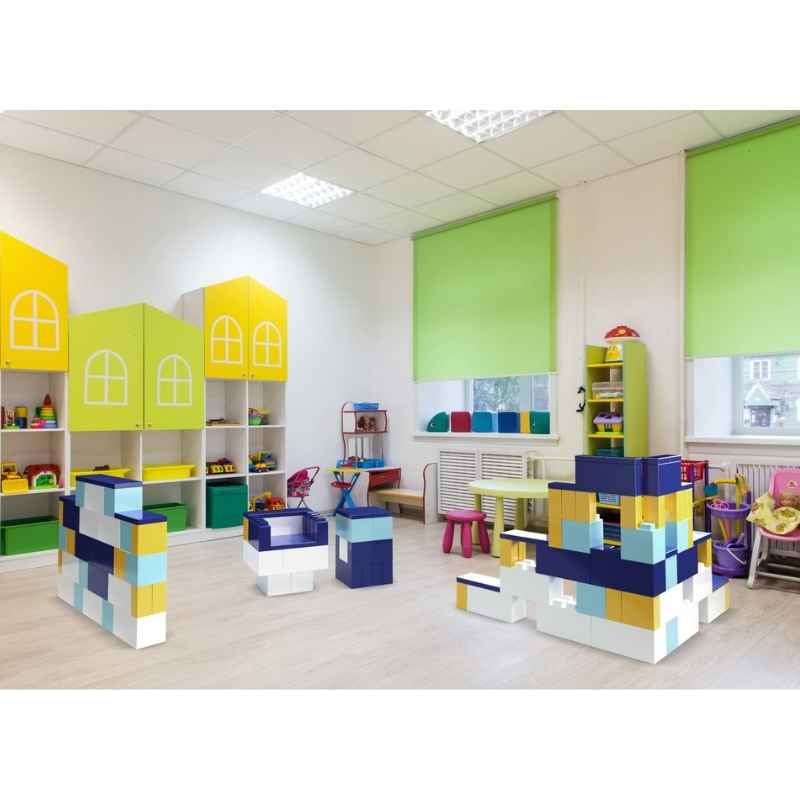 EverBlock Small Starter Kit STEM building blocks built into classroom towers and structures for hands-on learning