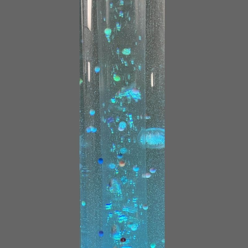 TFH Standard Bubble Tube Insert - Cascading Balls and Beads for 6-inch diameter TFH bubble tubes shown on grey background