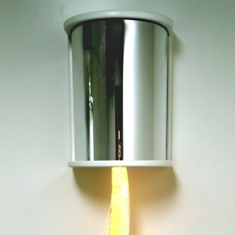 TFH Fibre Optic Wall Sconce with clear fibre optic tails attached, showing the sensory light installation front view for therapy rooms