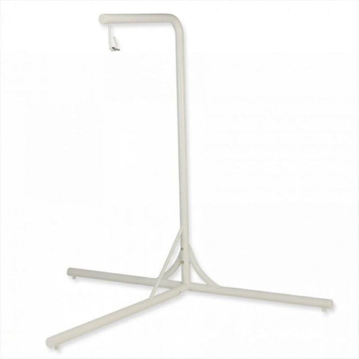 TFH L Shape Corner Stand for Swaying Banana Leaf Chair clean landscape view showing the powder-coated steel corner swing stand at 86 inches height