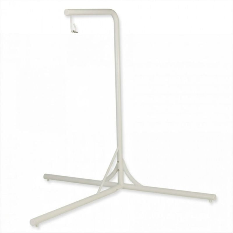 TFH L Shape Corner Stand for Swaying Banana Leaf Chair clean landscape view showing the powder-coated steel corner swing stand at 86 inches height