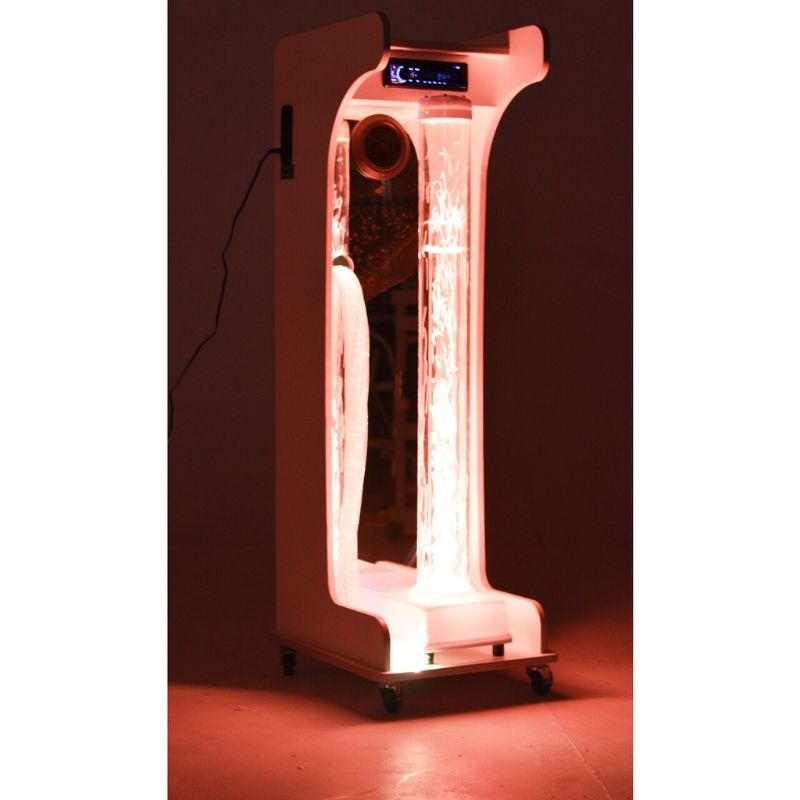 TFH Mobile Sensory Cart Jr full portrait view showing complete portable sensory station with fibre optic tails and Hurricane Tube