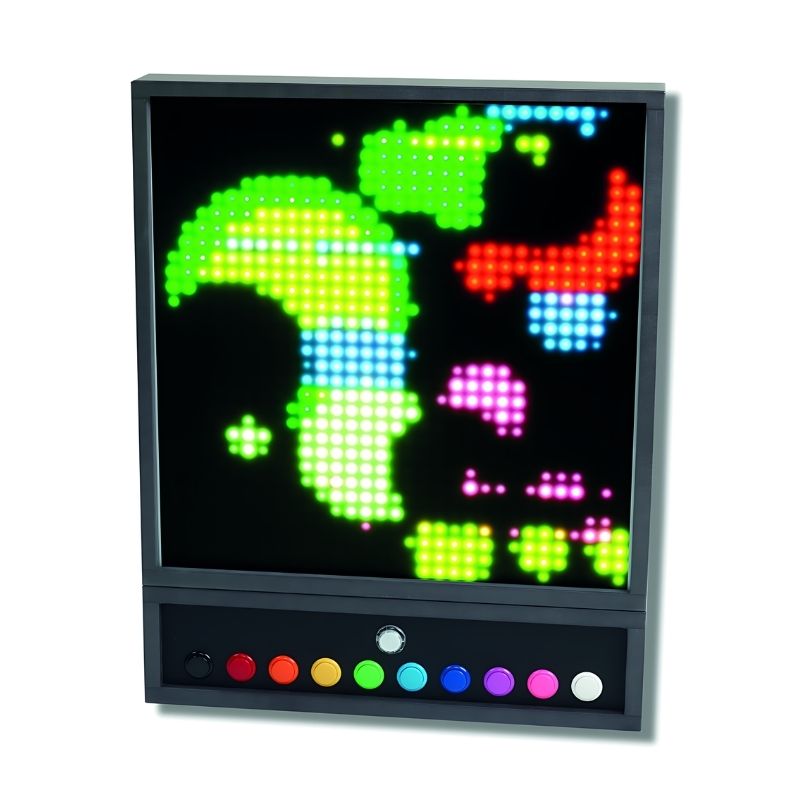 TFH Pixels Pro Illumination Panel showing vibrant colour display during interactive sensory art session