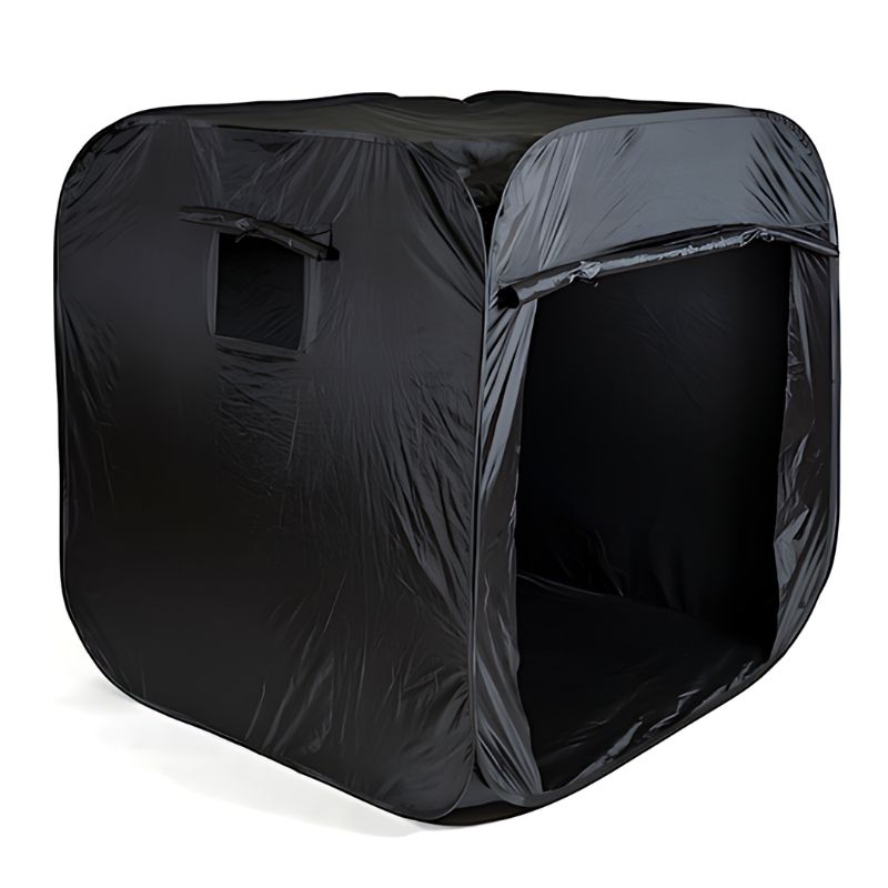 TTS Pop-Up Sensory Space side view showing observation window for safe monitoring during sensory play