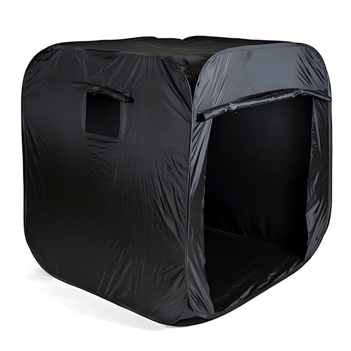 TTS Pop-Up Sensory Space side view showing observation window for safe monitoring during sensory play