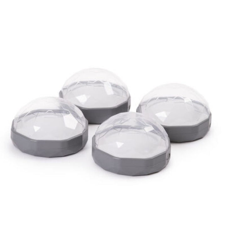 TTS Light Up Recordable Domes 4pk in a clean landscape product view with lights off, showing the transparent dome shape and compact sensory toy design