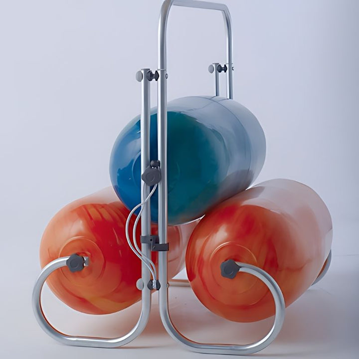 TTS Sensory Squeeze Machine side view showing the soft padded bumper rollers and lightweight frame designed for therapy rooms and sensory spaces