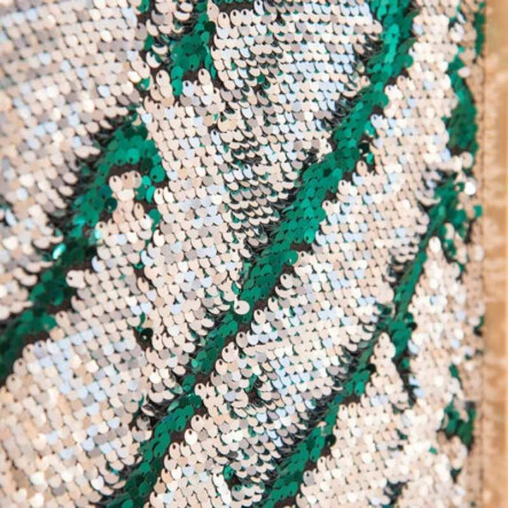 Close-up of the TTS Sequin Sensory Board sequin surface showing colour contrast revealed by touch, ideal for tactile sensory exploration and pre-writing activities