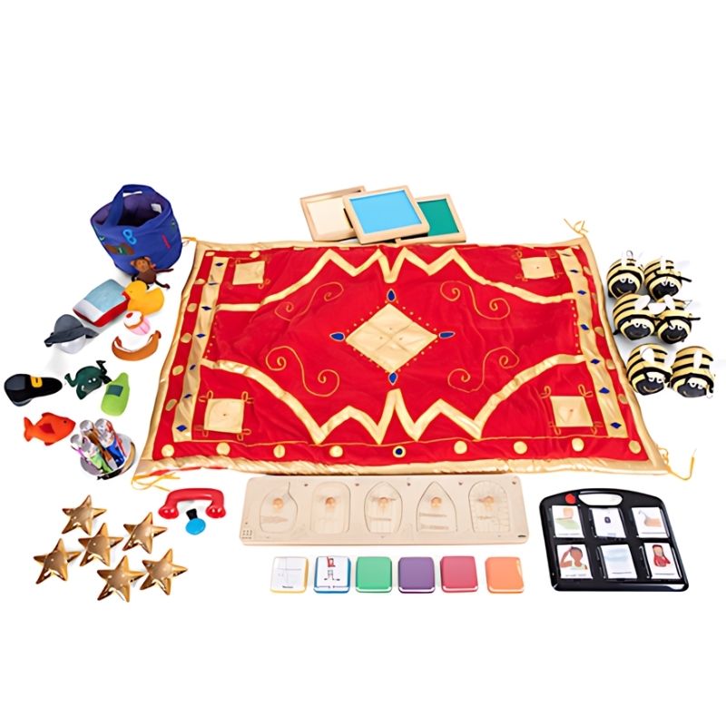 TTS Speech & Language Collection 30-piece multi-sensory communication kit for classrooms, clinics, and speech-language development