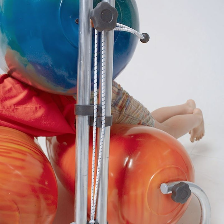 Close-up of the TTS Sensory Squeeze Machine padded bumpers delivering deep pressure proprioceptive input for sensory regulation