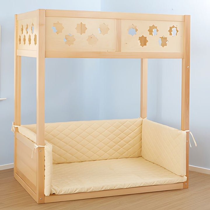 TTS Super Seat Indoor Wooden Den Structure clean product view showing the solid beech and MFC frame with enclosed back and open sides