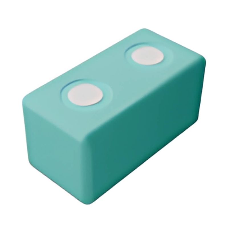 TUKI BIG Magnetic Foam Block green rectangle beam from the Builder 110 large-format group set, one of 8 Signature TUKI shapes providing span and structural variety in the largest BUILDER group floor constructions for 6-9 children