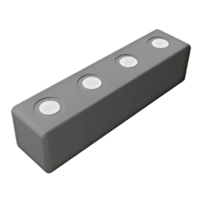 TUKI BIG Magnetic Foam Block grey rectangle beam from the Builder 150 group set, showing the closed-cell waterproof EVA foam construction and modular design that connects universally with all TUKI BIG BUILDER and SMART range products