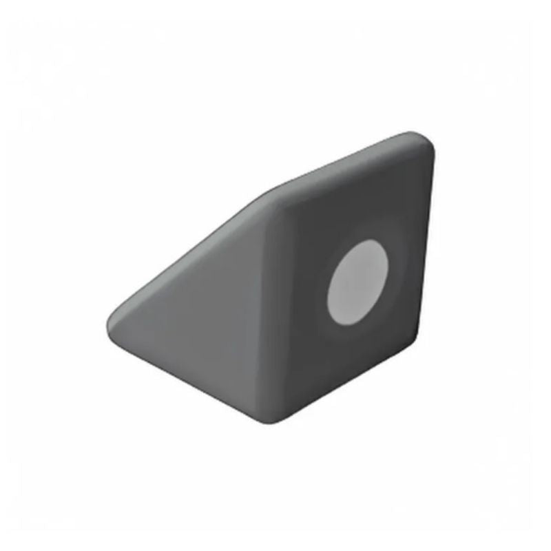 TUKI BIG Magnetic Foam Block grey triangle from the Builder 56 group set, showing the angled connection capability and structural rigidity that the triangle shape introduces for roof forms and architectural complexity in large-format 3-5 child floor construction