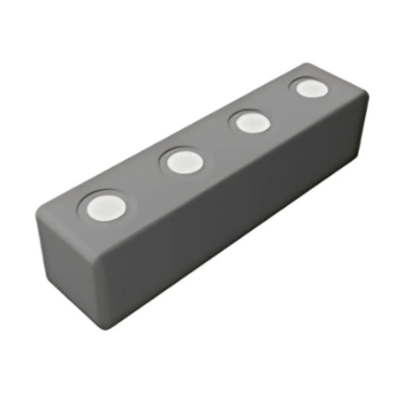 TUKI BIG Magnetic Foam Block grey rectangle beam from the Builder 94 group set, showing the waterproof closed-cell EVA foam surface and modular design that connects universally with all TUKI BIG BUILDER and SMART range products