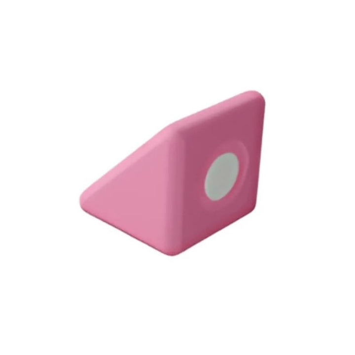 Pink triangle block from the TUKI Big Magnetic Foam Blocks Smart 280 Smart line set, showing the variety of shapes available for detailed sensory and creative building