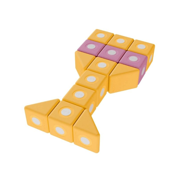 Chalice figure constructed from TUKI Big Magnetic Foam Blocks Smart 340, illustrating the complex structural building possibilities of the Smart line's varied foam block shapes