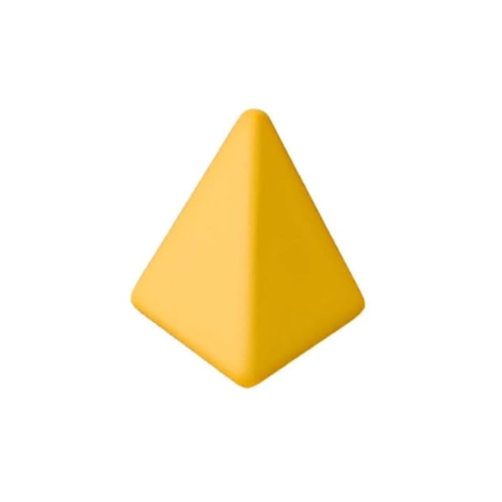 TUKI BIG Smart Magnetic Foam Block yellow pyramid from the Smart 160 institutional set - the defining SMART range shape not found in any BUILDER set - with approximately 40 pyramids in this set, the pyramid is the primary architectural design language of the Smart 160's construction vocabulary