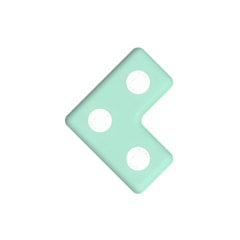 TUKI Regular Magnetic Foam Block L-shape in colour, one of the 7 Regular TUKI shapes in the 26-element set, showing the modular design that connects universally with all other TUKI Regular block shapes