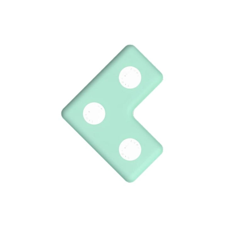 TUKI Regular Magnetic Foam Block L-shape in colour, one of the 7 Regular TUKI shapes in the 26-element set, showing the modular design that connects universally with all other TUKI Regular block shapes