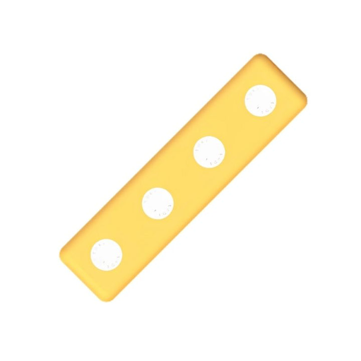 TUKI Regular Magnetic Foam Block yellow rectangle shape from the 48-element group construction set, showing the lightweight closed-cell foam and modular block design of the TUKI Regular range