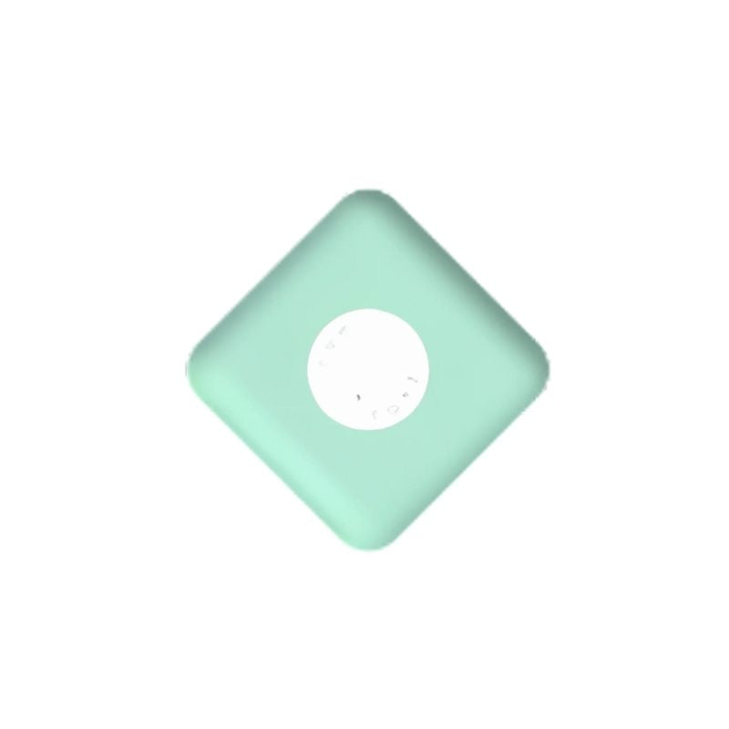 TUKI Regular Magnetic Foam Block square shape in turquoise-green from the 48-element group set, showing the 5cm x 5cm x 5cm cube dimensions and closed-cell waterproof foam construction