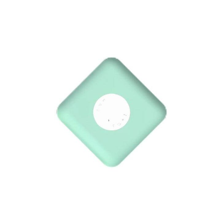 TUKI Regular Magnetic Foam Block square shape in turquoise-green from the 48-element group set, showing the 5cm x 5cm x 5cm cube dimensions and closed-cell waterproof foam construction