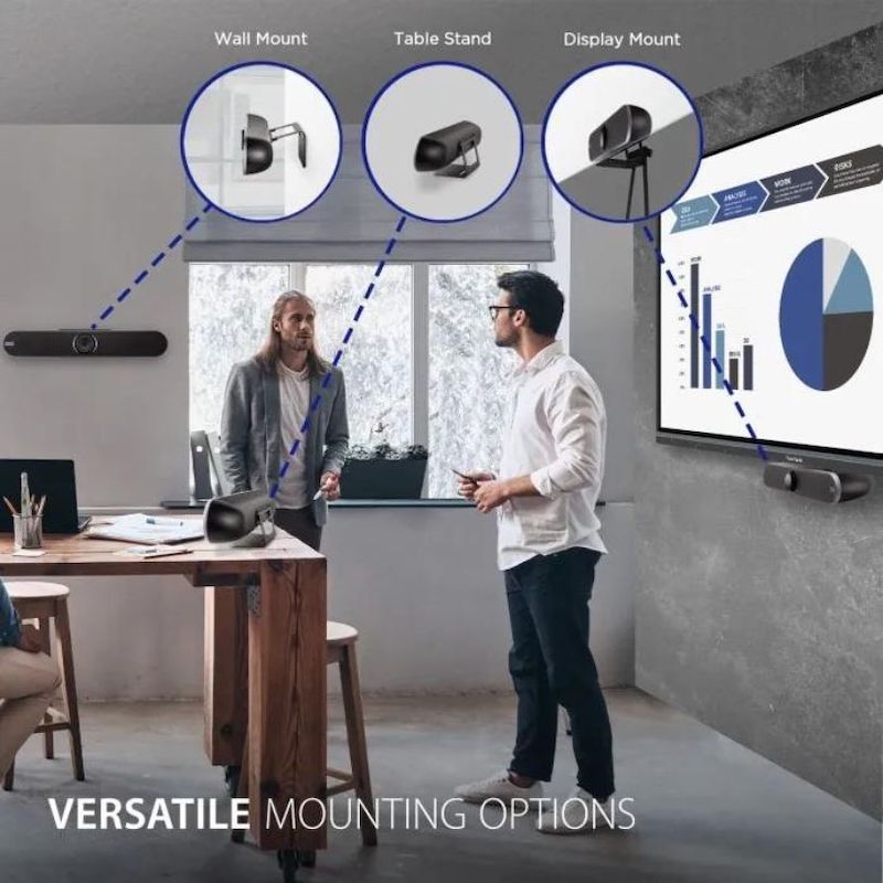 ViewSonic VB-CAM-201 mounting options - wall bracket and display mount