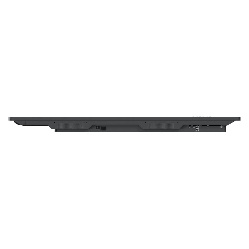 ViewSonic ViewBoard IFP5550 55" interactive display, close-up of connectivity ports including HDMI, USB-C, and USB inputs
