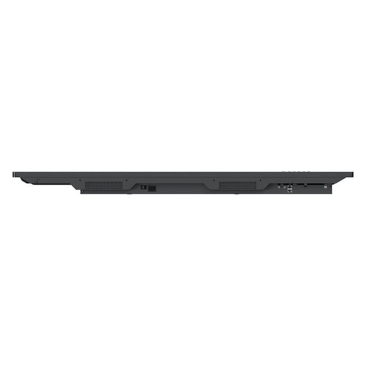 ViewSonic ViewBoard IFP5550 55" interactive display, close-up of connectivity ports including HDMI, USB-C, and USB inputs