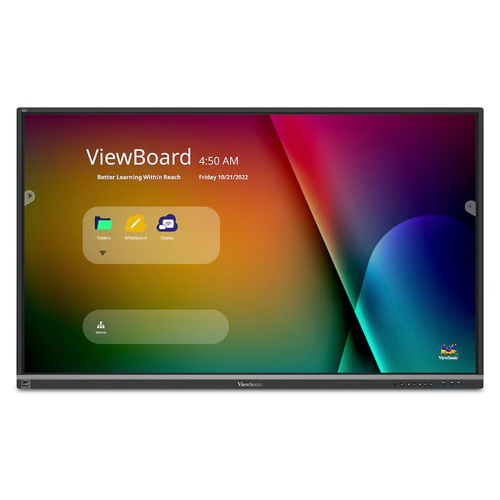 ViewSonic ViewBoard IFP6550 65" 4K interactive display, clean front product view for classroom purchase reference