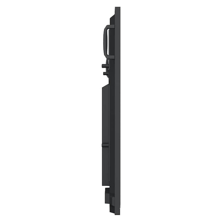 ViewSonic ViewBoard IFP6550 65" interactive flat panel, right side profile showing integrated transport handle