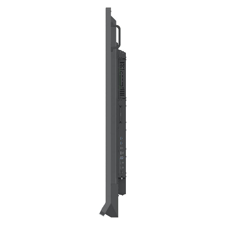 ViewSonic ViewBoard IFP6552-2ED 65-inch display left-side profile showing handle for safe transport and handling
