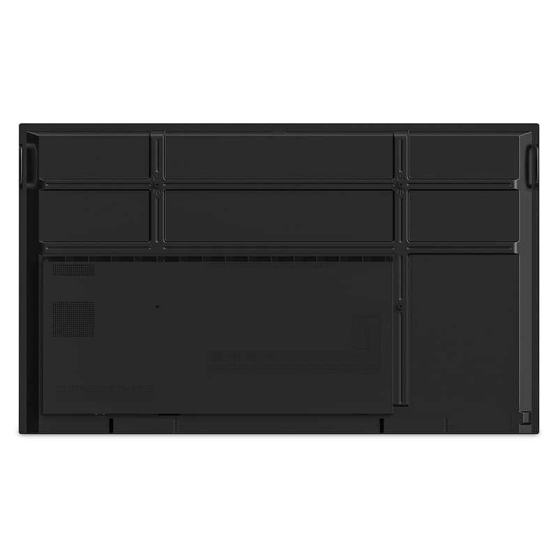 ViewSonic ViewBoard IFP7550 75" interactive display, full rear view showing VESA mount and port layout